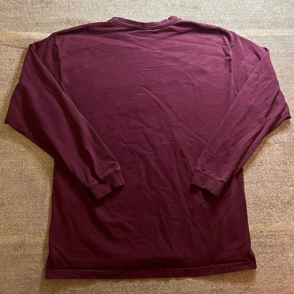 Vintage Jansport Virginia Tech Long Sleeve Shirt Mens Large Maroon VT Hokies